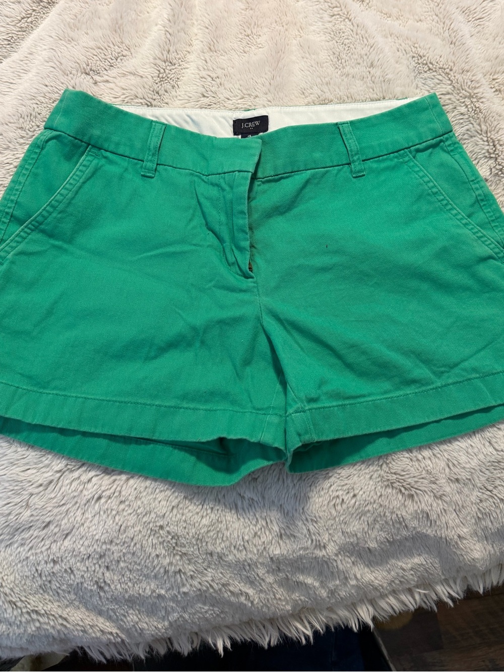 J. Crew Bright Green Cotton Chino Bermuda Shorts